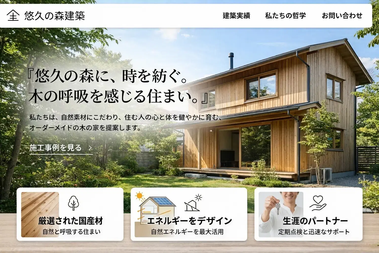 建設業向けホームページ制作イメージ 7